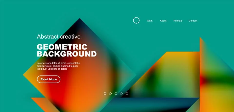 Geometric elements - squares and triangles composition background. Stockillustratie