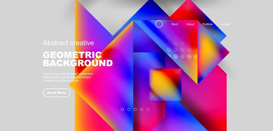 Geometric elements - squares and triangles composition background. 스톡 일러스트