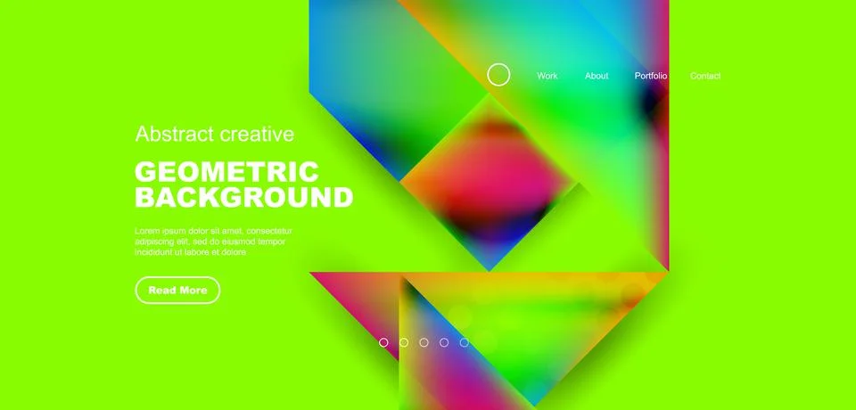 Geometric elements - squares and triangles composition background. イラスト素材