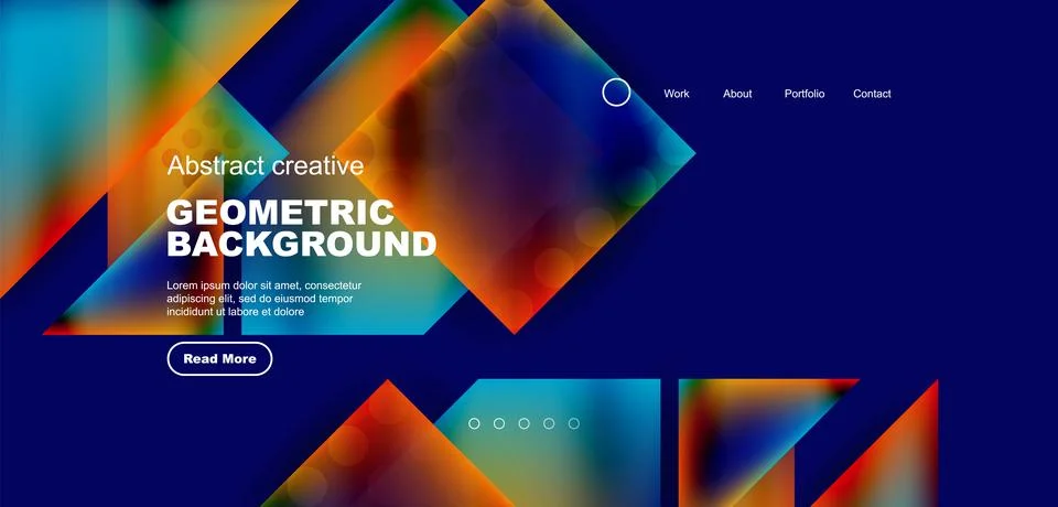 Geometric elements - squares and triangles composition background. 스톡 일러스트