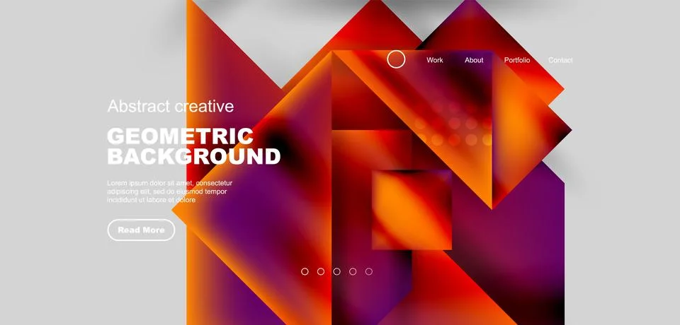 Geometric elements - squares and triangles composition background. イラスト素材