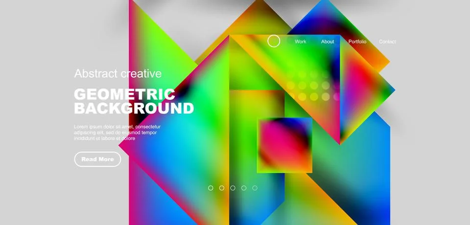 Geometric elements - squares and triangles composition background. イラスト素材