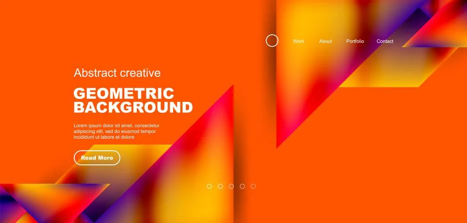 Geometric elements - squares and triangles composition background. 스톡 일러스트