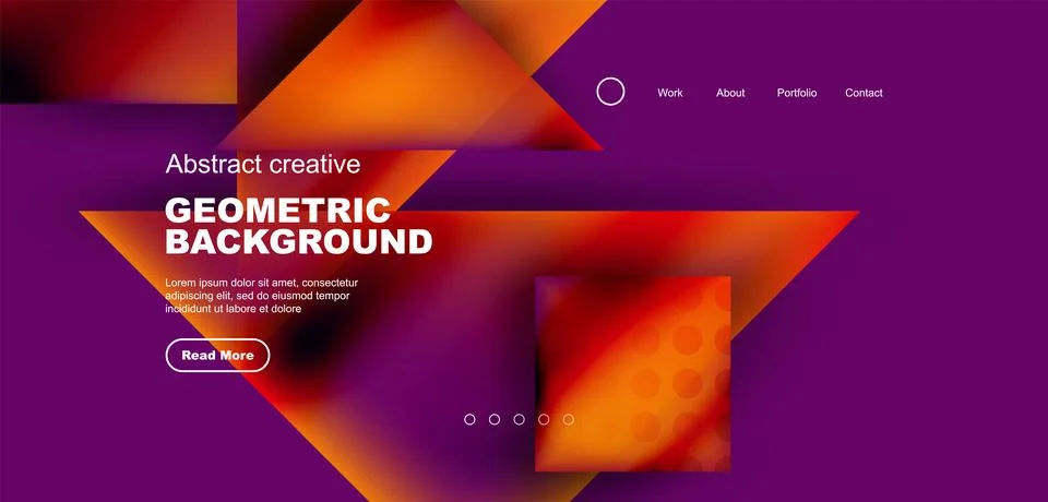 Geometric elements - squares and triangles composition background. Stock Illustration