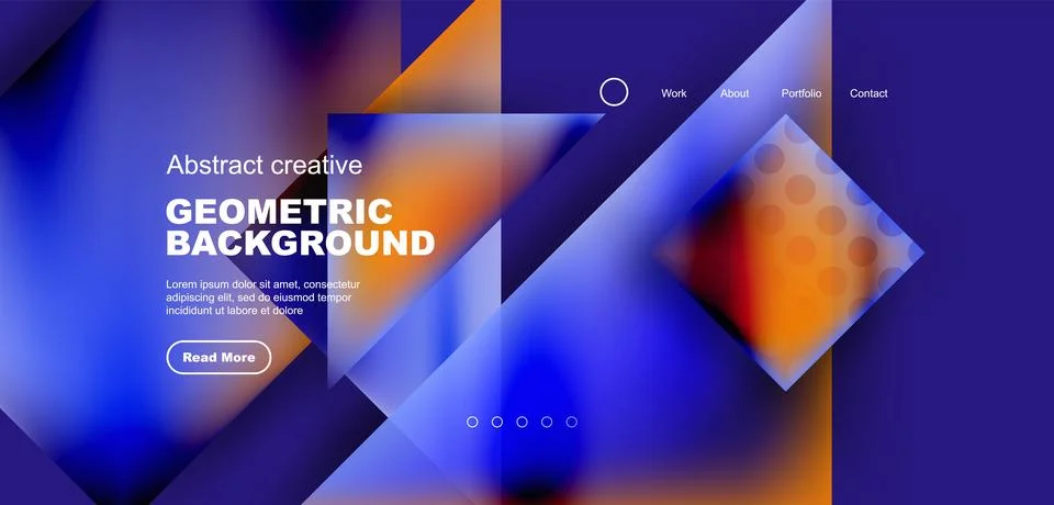 Geometric elements - squares and triangles composition background. イラスト素材