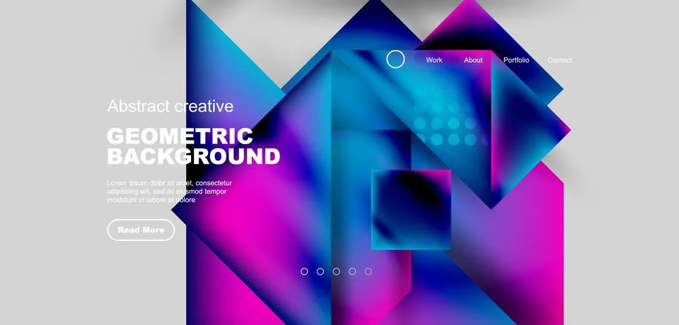 Geometric elements - squares and triangles composition background. Stockillustratie