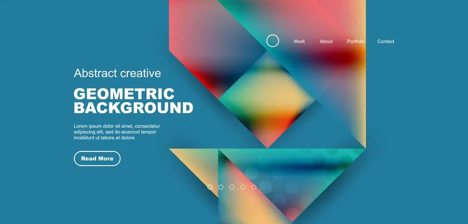 Geometric elements - squares and triangles composition background. 스톡 일러스트