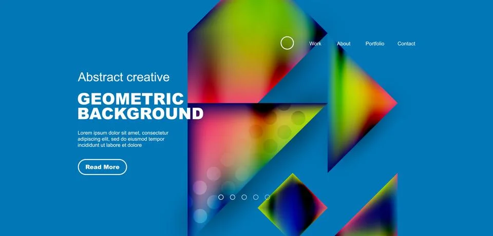 Geometric elements - squares and triangles composition background. Stock Illustration