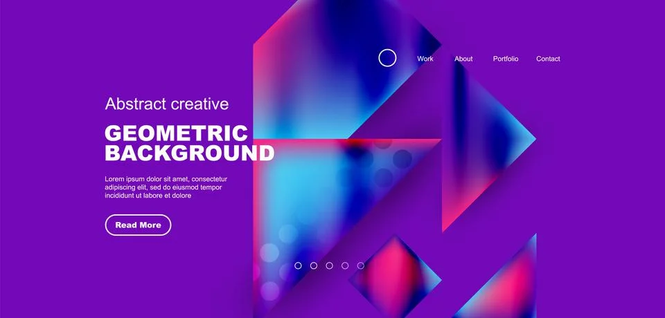 Geometric elements - squares and triangles composition background. Stockillustratie