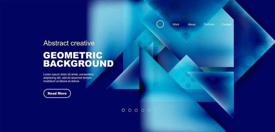 Geometric elements - squares and triangles composition background. Stockillustratie