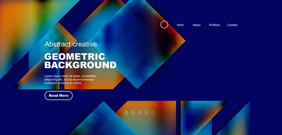 Geometric elements - squares and triangles composition background. イラスト素材