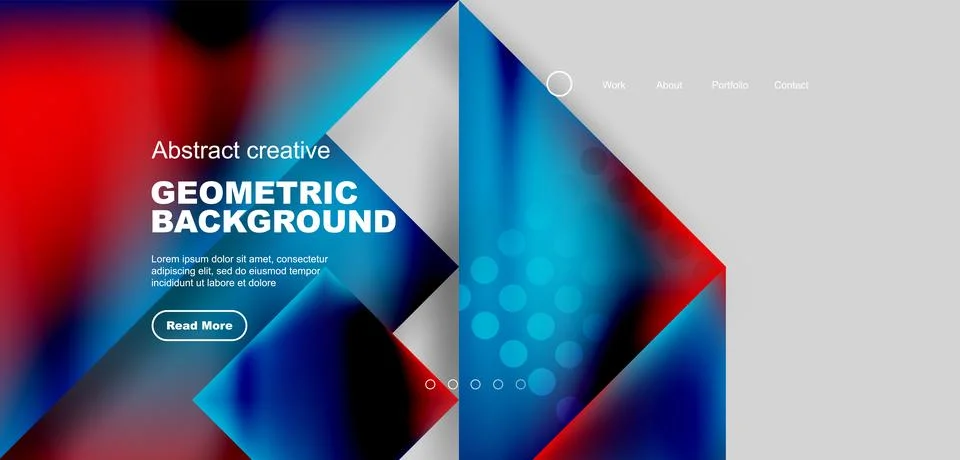 Geometric elements - squares and triangles composition background. Stockillustratie