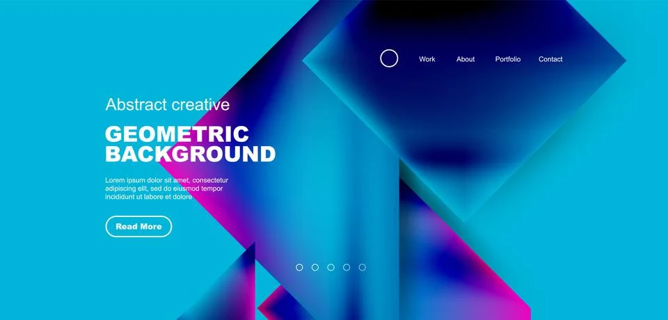 Geometric elements - squares and triangles composition background. Stockillustratie