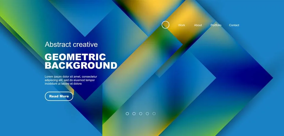Geometric elements - squares and triangles composition background. 스톡 일러스트