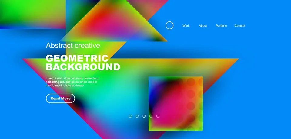 Geometric elements - squares and triangles composition background. 스톡 일러스트