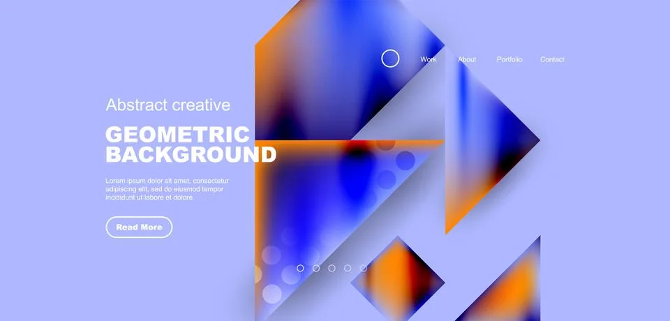 Geometric elements - squares and triangles composition background. Stock Illustration