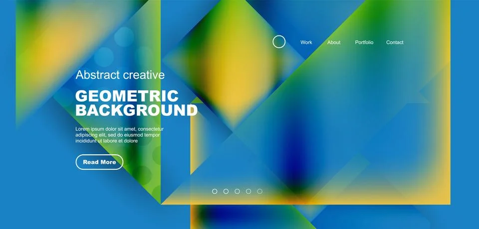 Geometric elements - squares and triangles composition background. 스톡 일러스트