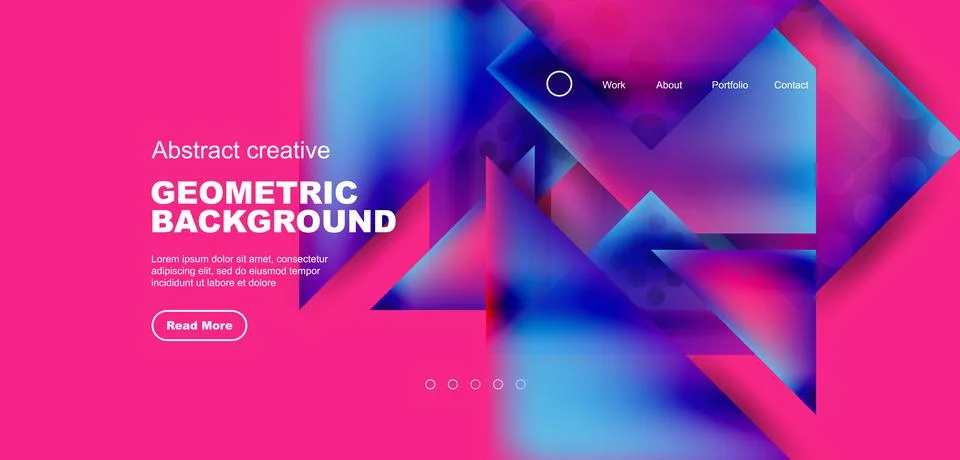 Geometric elements - squares and triangles composition background. Stock Illustration