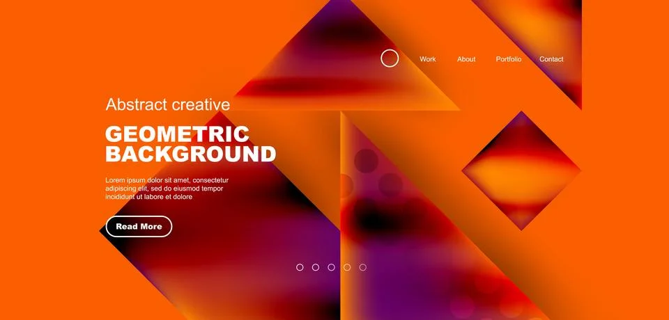 Geometric elements - squares and triangles composition background. Stockillustratie