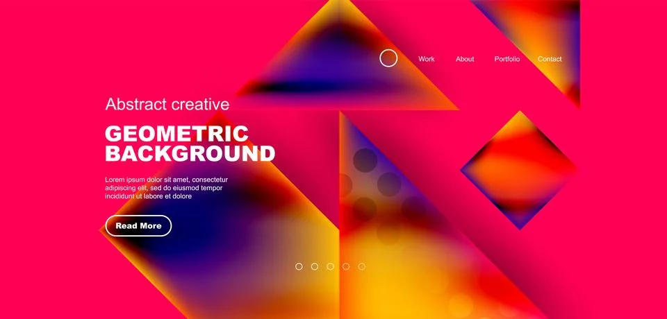 Geometric elements - squares and triangles composition background. Stock Illustration