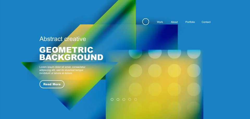 Geometric elements - squares and triangles composition background. 스톡 일러스트