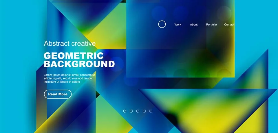 Geometric elements - squares and triangles composition background. 스톡 일러스트