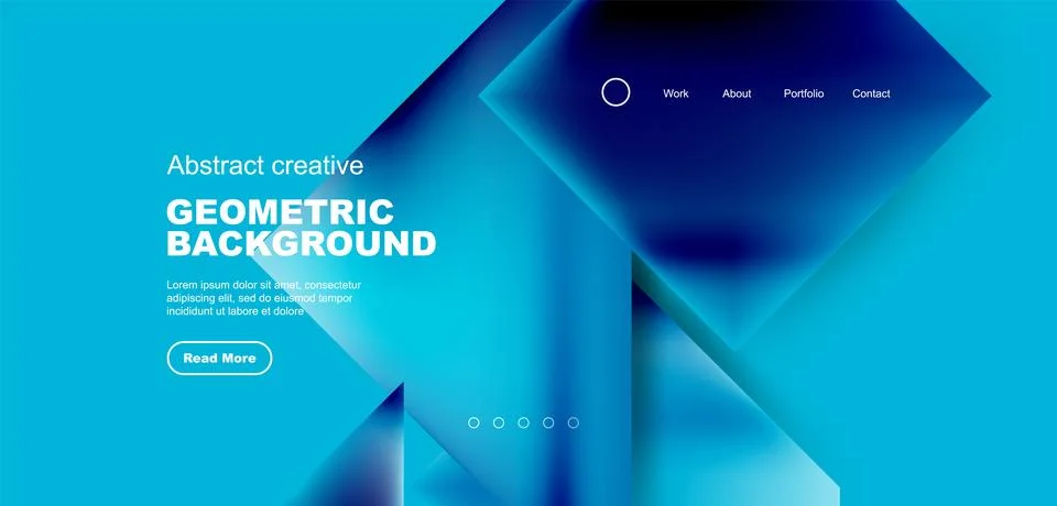 Geometric elements - squares and triangles composition background. Stock Illustration