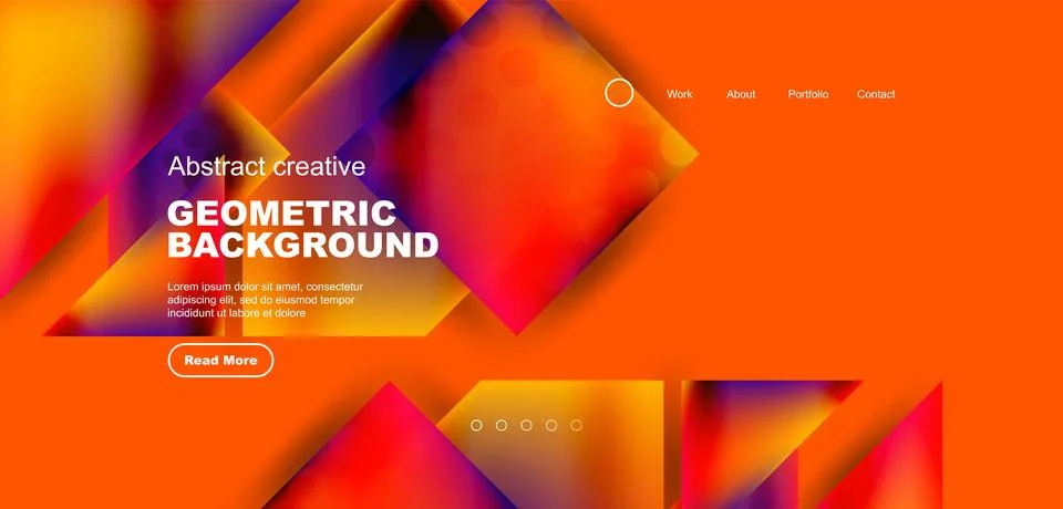 Geometric elements - squares and triangles composition background. Stockillustratie