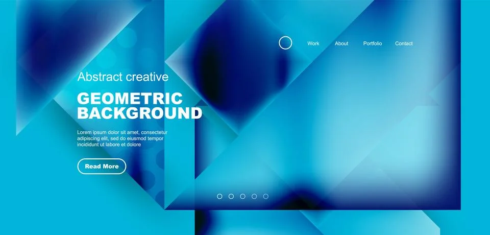 Geometric elements - squares and triangles composition background. Stockillustratie