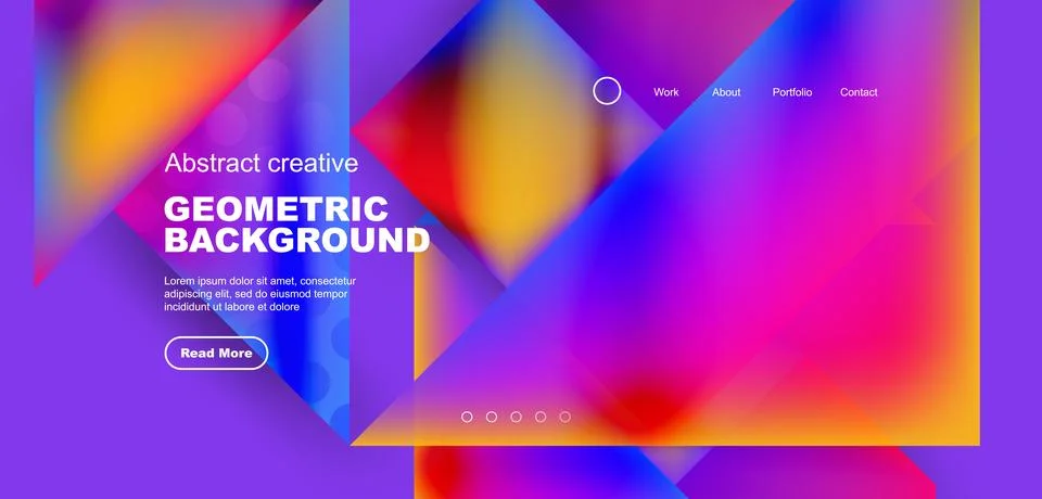 Geometric elements - squares and triangles composition background. Stockillustratie