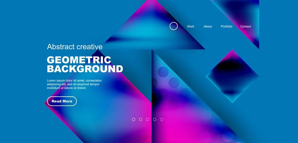 Geometric elements - squares and triangles composition background. Stockillustratie