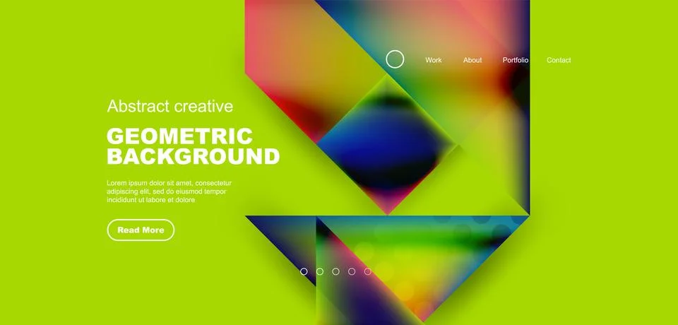 Geometric elements - squares and triangles composition background. 스톡 일러스트