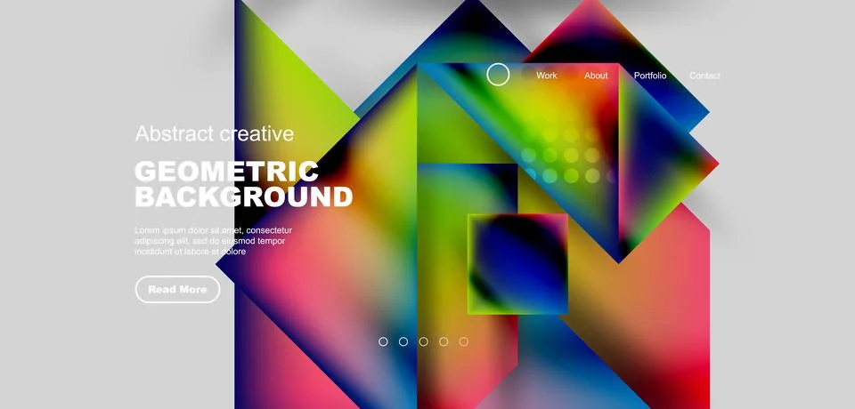 Geometric elements - squares and triangles composition background. 스톡 일러스트