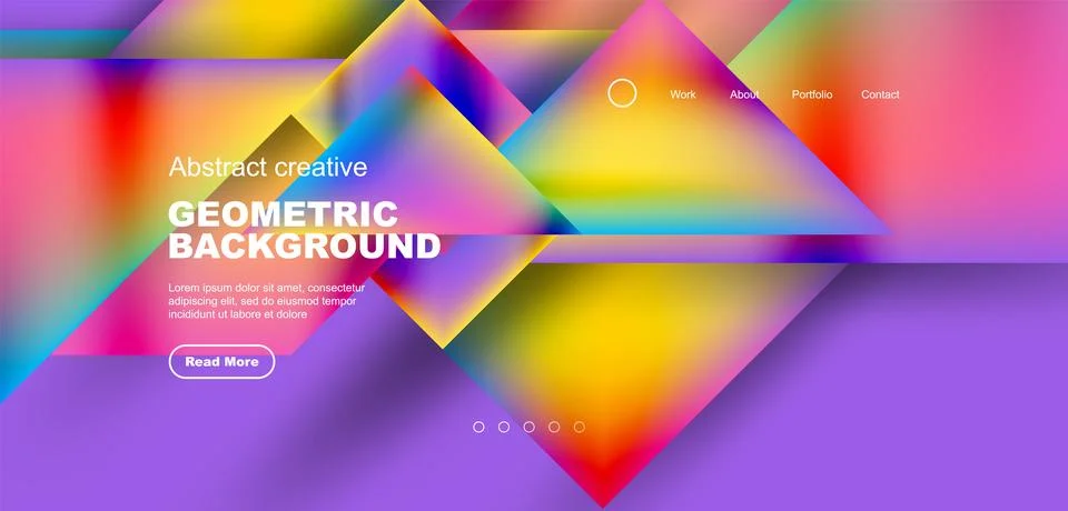 Geometric elements - squares and triangles composition background. 스톡 일러스트