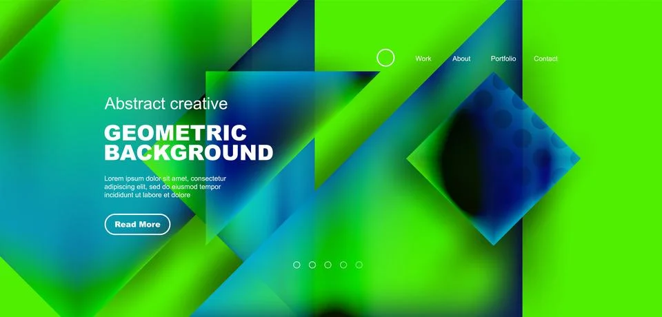 Geometric elements - squares and triangles composition background. Stockillustratie