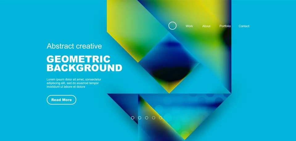 Geometric elements - squares and triangles composition background. イラスト素材