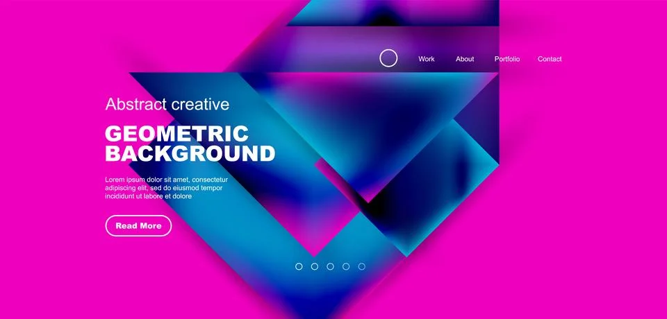 Geometric elements - squares and triangles composition background. 스톡 일러스트