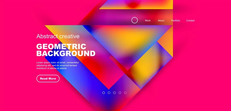 Geometric elements - squares and triangles composition background. Stock Illustration