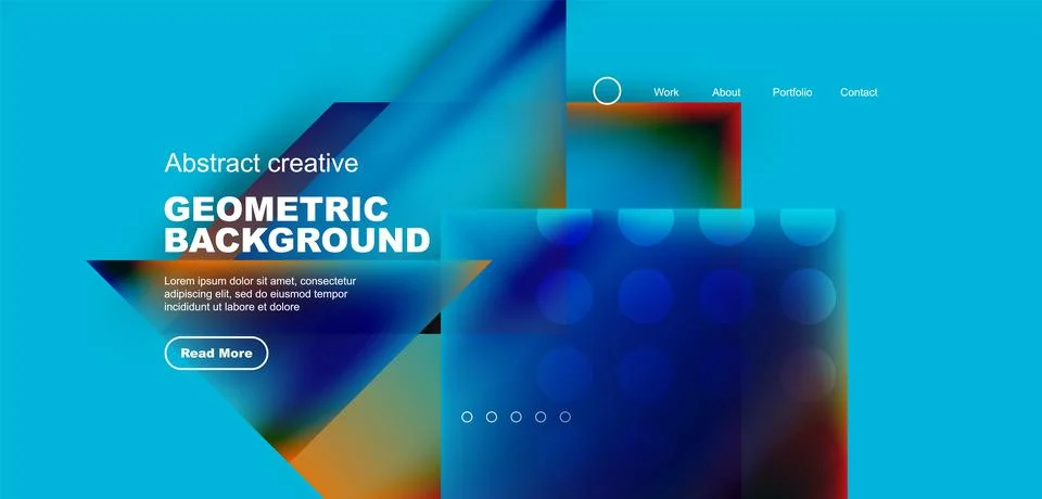 Geometric elements - squares and triangles composition background. イラスト素材