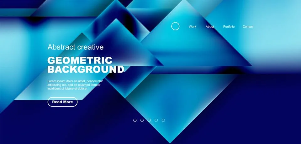 Geometric elements - squares and triangles composition background. Stock Illustration