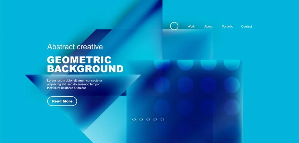 Geometric elements - squares and triangles composition background. Stock Illustration