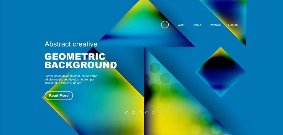 Geometric elements - squares and triangles composition background. 스톡 일러스트