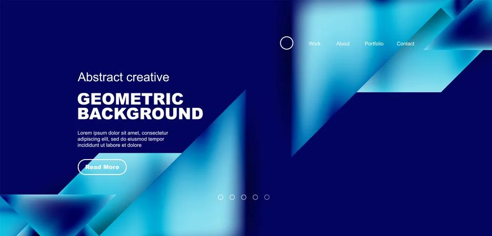 Geometric elements - squares and triangles composition background. Stockillustratie