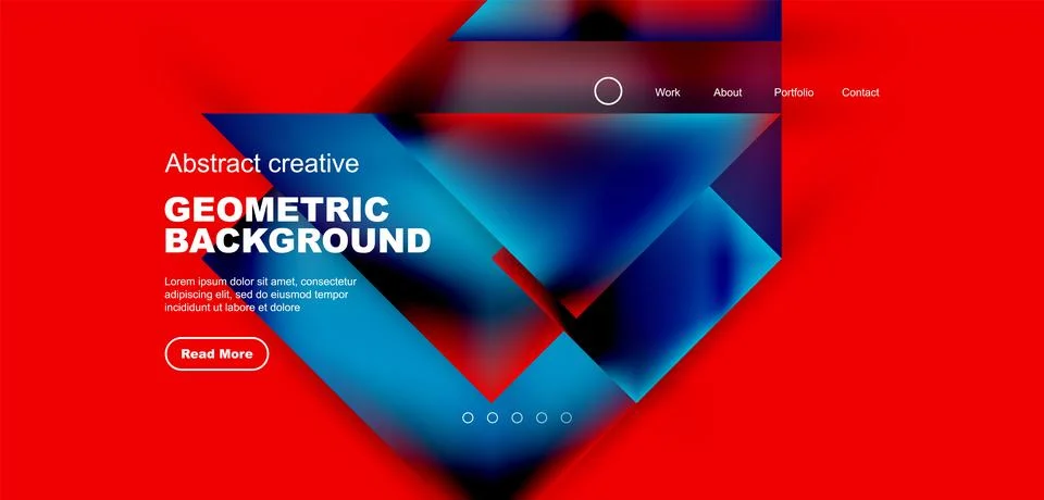 Geometric elements - squares and triangles composition background. Stockillustratie