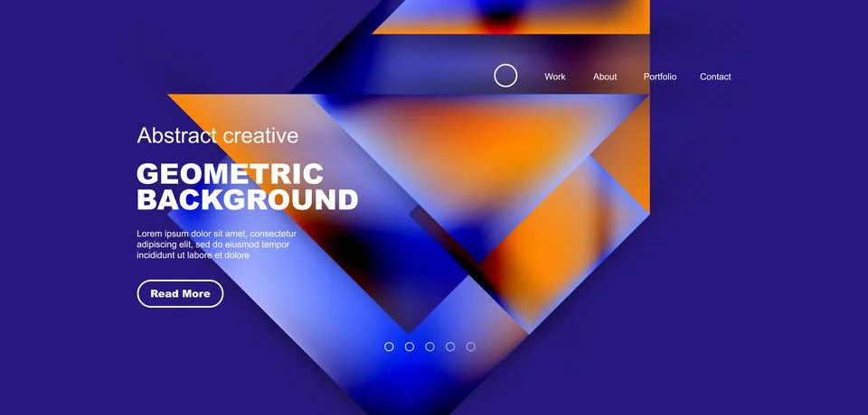 Geometric elements - squares and triangles composition background. Stock Illustration