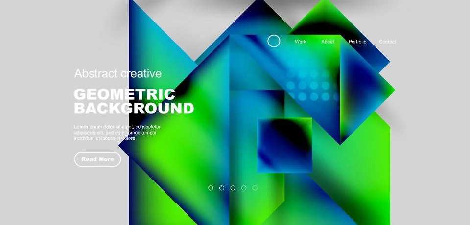 Geometric elements - squares and triangles composition background. Stockillustratie