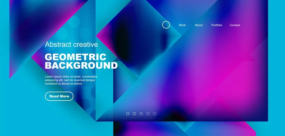 Geometric elements - squares and triangles composition background. Stock Illustration