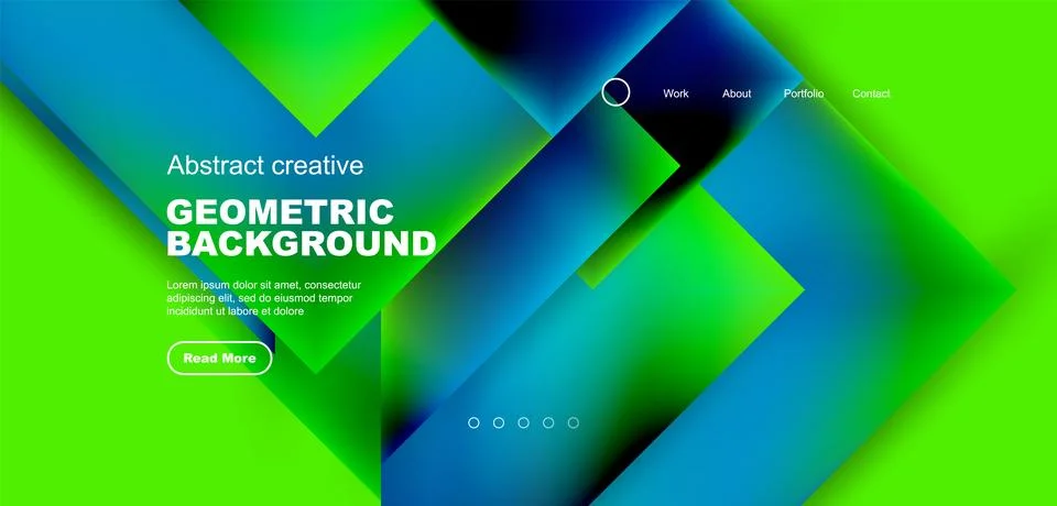 Geometric elements - squares and triangles composition background. Stock Illustration