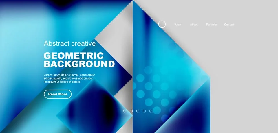 Geometric elements - squares and triangles composition background. Stock Illustration