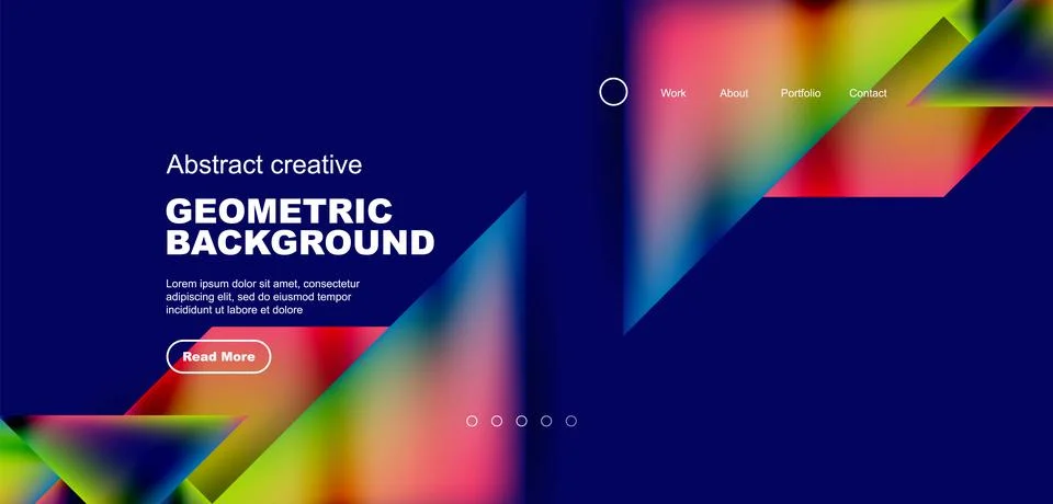 Geometric elements - squares and triangles composition background. Stockillustratie